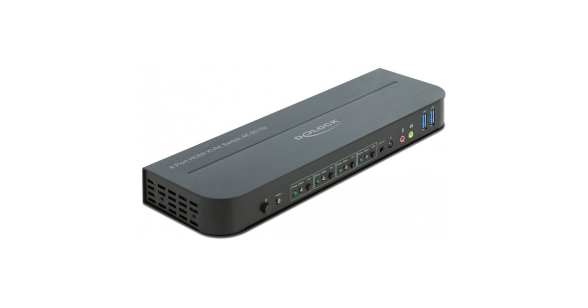 DeLOCK HDMI KVMswitch 4K 60 Hz met USB en audio
