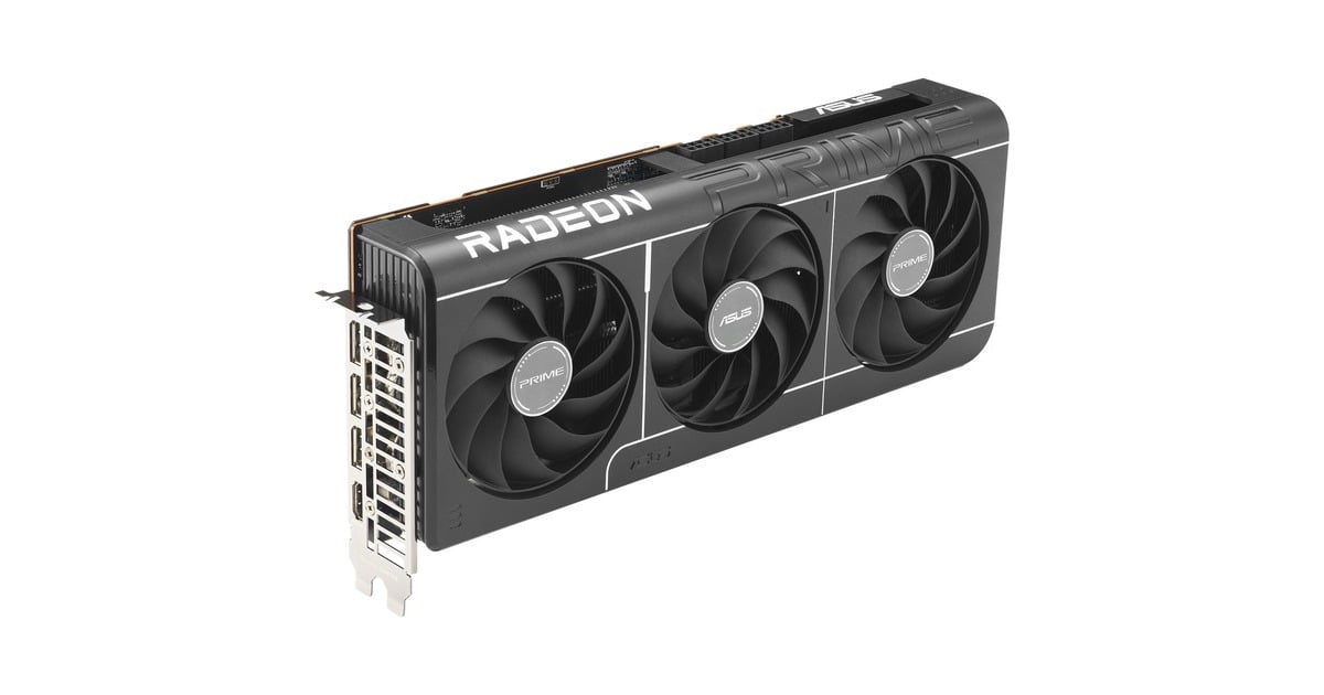 ASUS PRIME Radeon RX 9070 XT OC grafische kaart Grijs, 3x