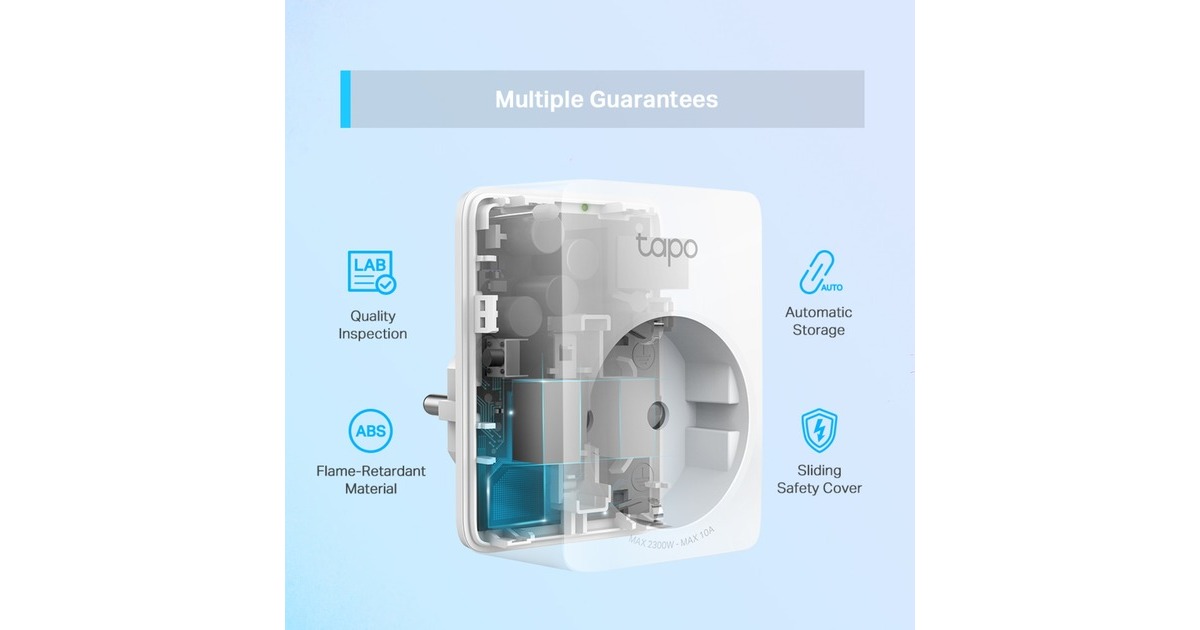 Tomacorriente Wifi Tapo P100 Tp Link Inteligente Control Energético