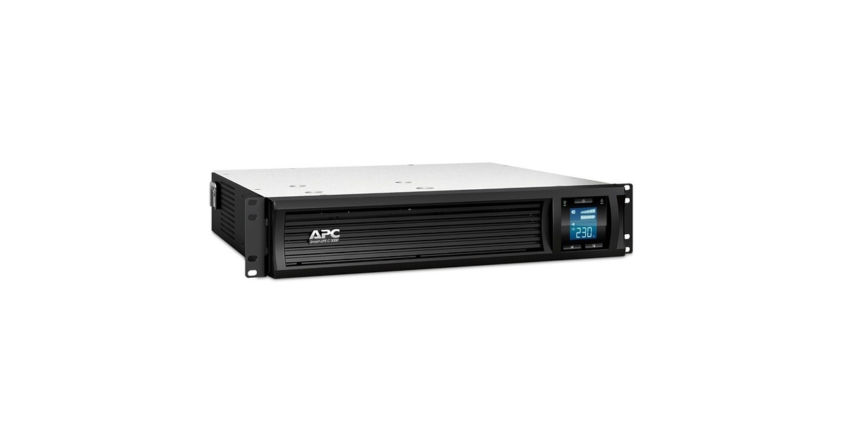 APC Smart-UPS SMC3000RMI2U Noodstroomvoeding ups Zwart, 8x C13, 1x C19 ...