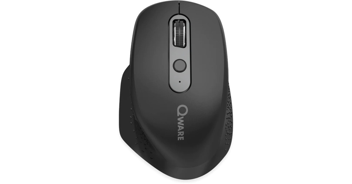 Qware York Draadloze Muis Zwart, 800 3200 DPI, 2,4 GHz USB Bluetooth