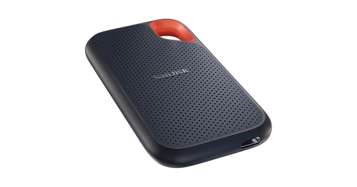 SanDisk Extreme Portable V2, 2 TB externe SSD Zwart/oranje