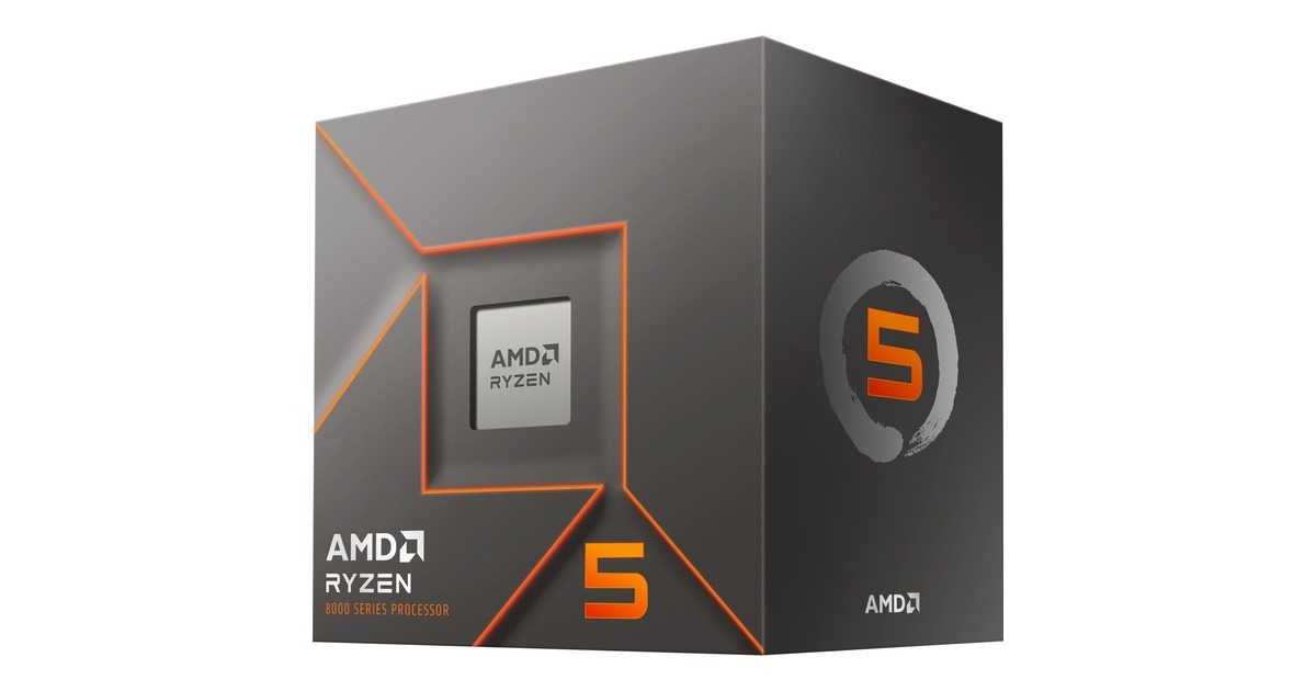 AMD Ryzen 5 8400F CPU AM5 本体のみ AMD Ryzen 5 8400F, 4,2 GHz (4,7 GHz Turbo Boost) socket AM5