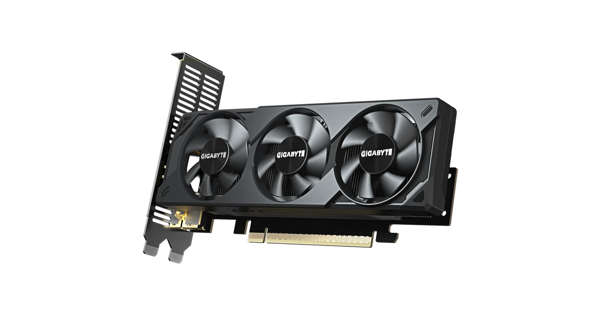 GIGABYTE GeForce RTX 5060 OC Low Profile 8G grafische kaart 3x