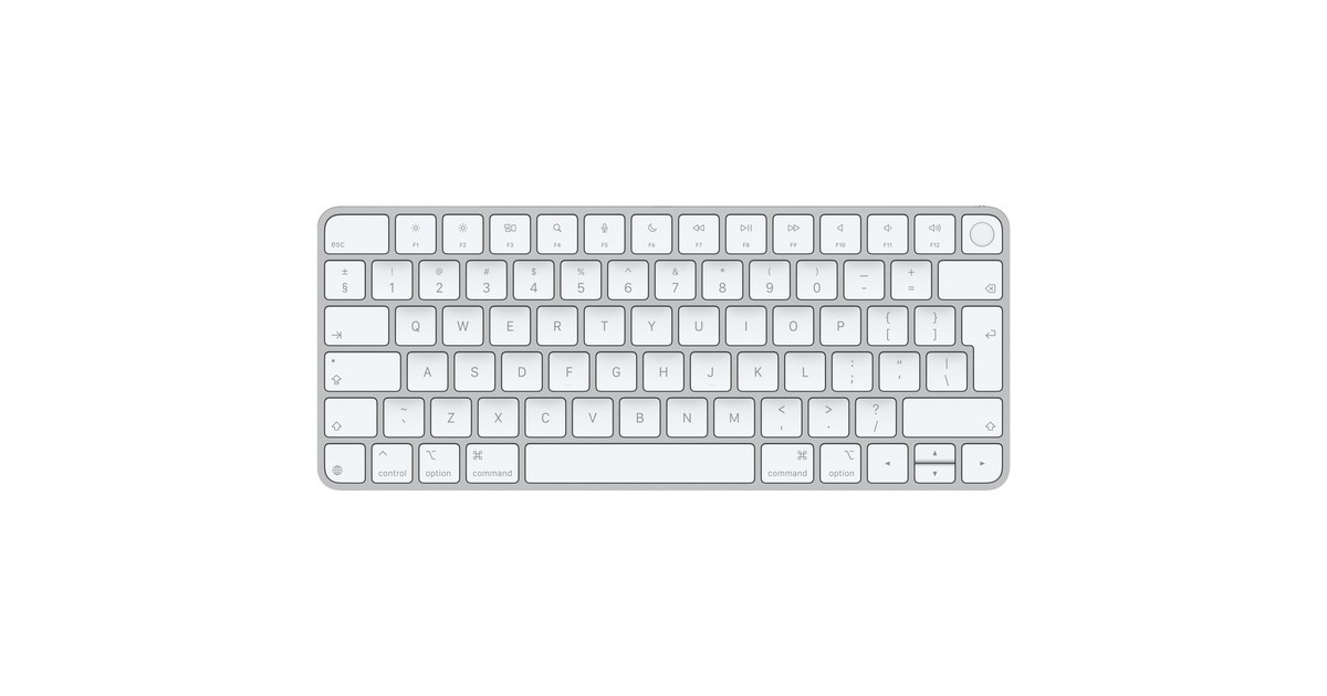 MOBILITY LAB ML304304 - Bedraad Touch Design Toetsenbord Met 2 USB Voor Mac Azerty Wit En Zilver MOBILITY LAB ML304304 - Bedraad Touch Design Toetsenbord Met 2 USB Voor Mac Azerty Wit En Zilver