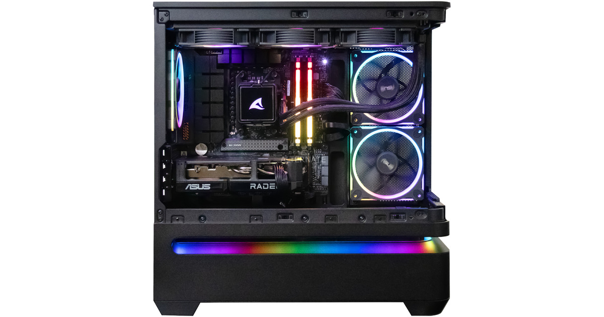 ゲーミングPC Ryzen 7 8700F Radeon RX 9060 XT ALTERNATE Ryzen 7 - RX 9060 XT Gaming pc Powered by ASUS Zwart
