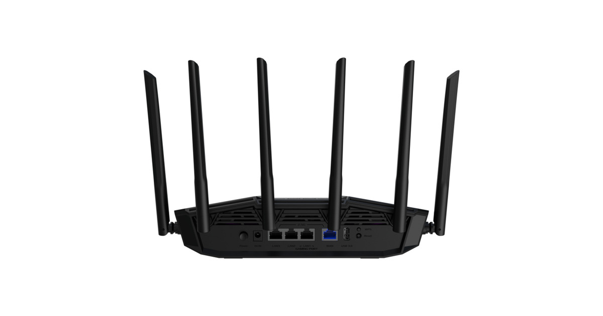 ASUS TUF Gaming BE6500 router Zwart, AiMesh