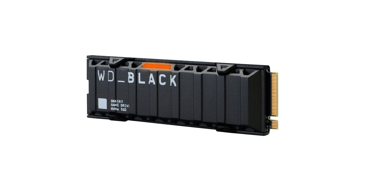 WD Black SN850X NVMe 1 TB met heatsink SSD Zwart, PCIe 4.0 x4