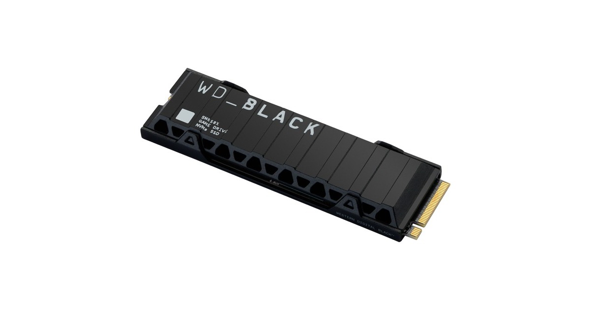 WD Black SN850X NVMe 1 TB met heatsink SSD Zwart, PCIe 4.0 x4
