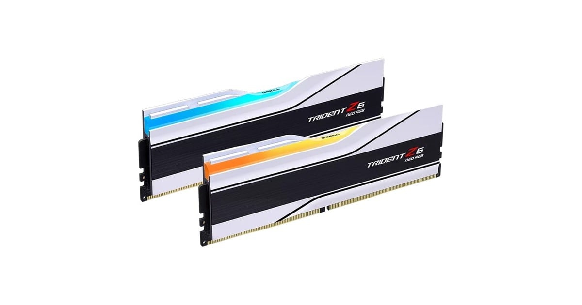 G.Skill 96 GB DDR5-6000 werkgeheugen Wit, Trident Z5 Neo RGB, AMD EXPO