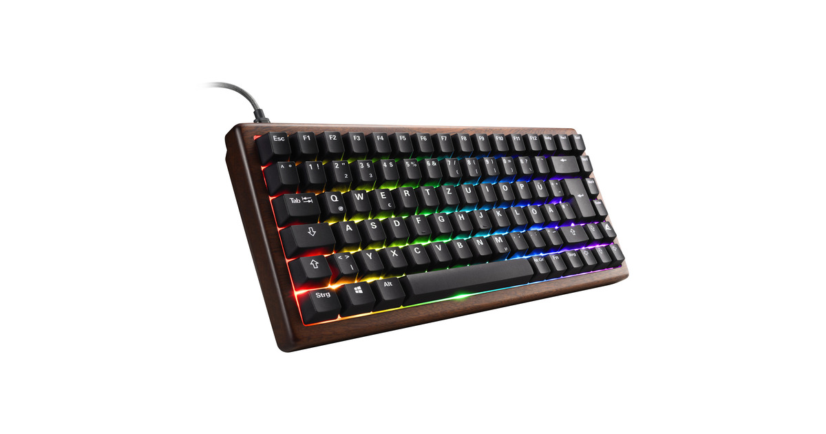 Sharkoon Skiller SGK50 S3 – Tastiera Meccanica Gaming 75% Con Switch Gateron G Pro 3.0 Yellow E PBT