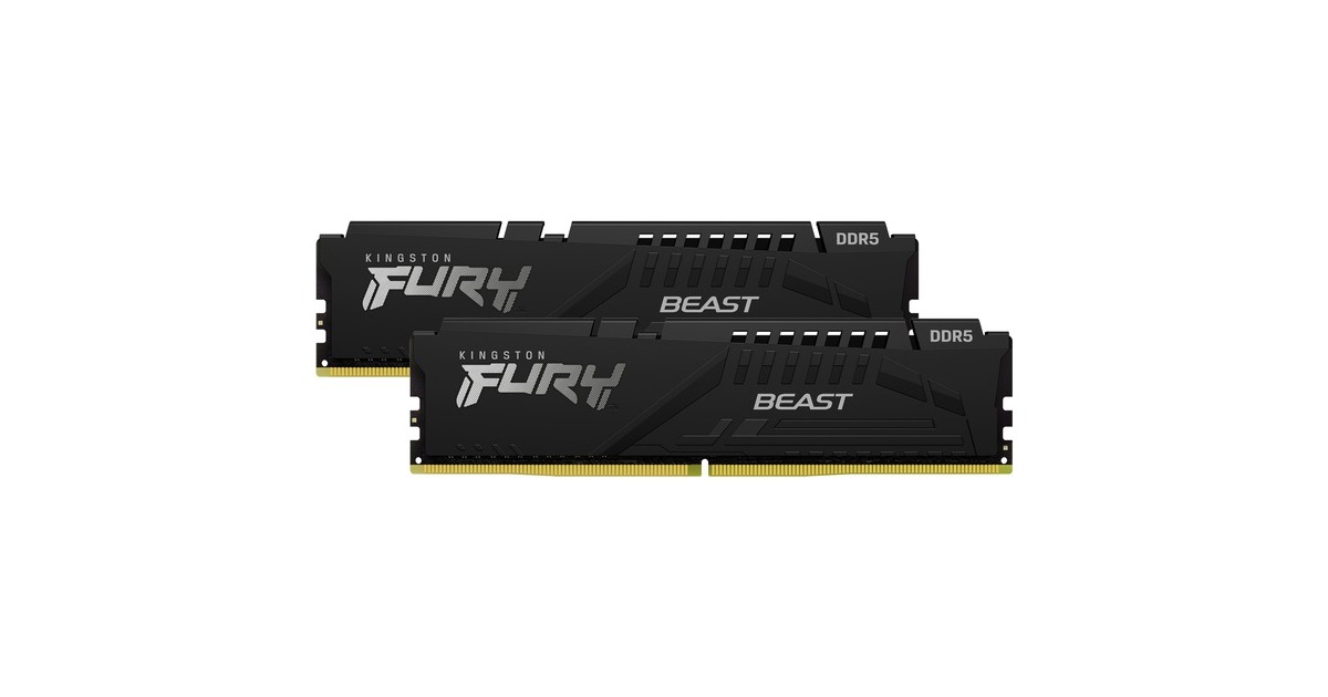 Kingston FURY Beast 64 GB DDR5-5200 (2x 32 GB) werkgeheugen Zwart