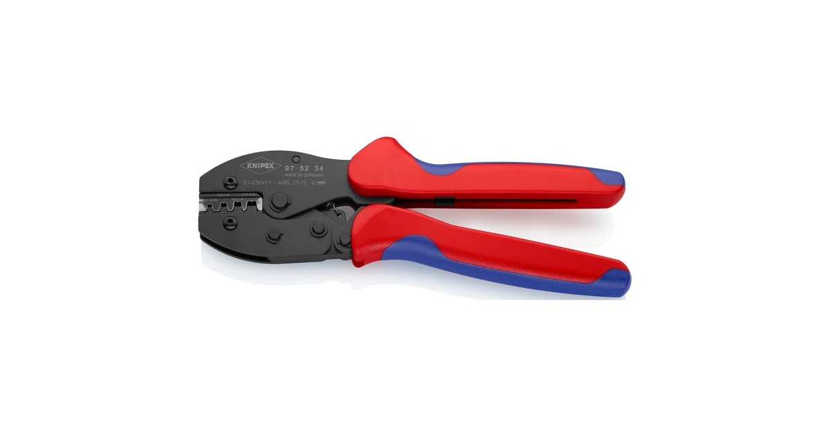 Kìm Bấm Cos Knipex PreciForce 97 52 35 Ép Cos Thìa Nối 0.5- 6.0 mm²