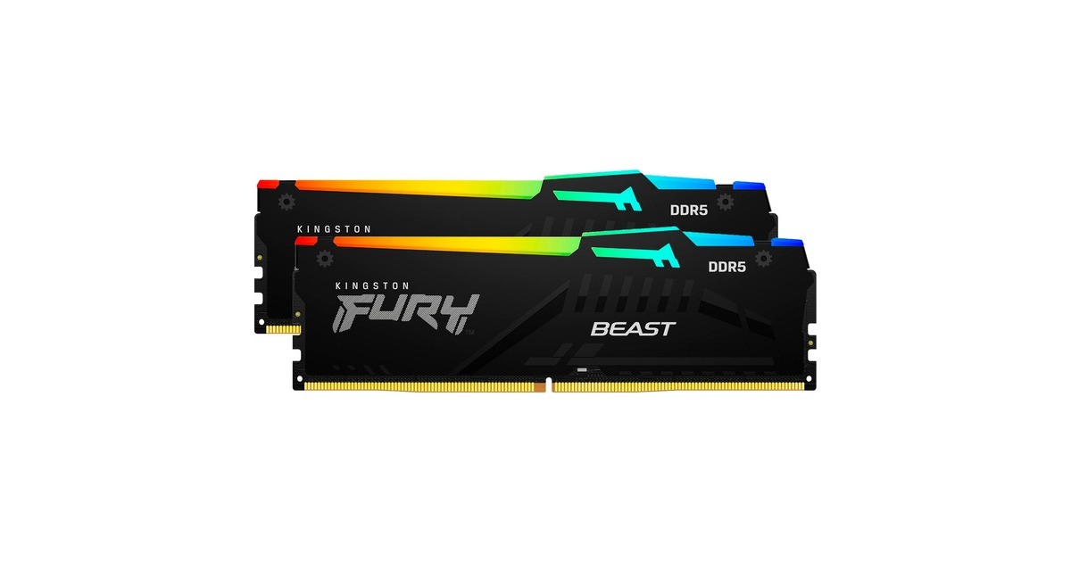 Kingston FURY Beast RGB 32 GB DDR5-6000 (2x 16 GB) werkgeheugen