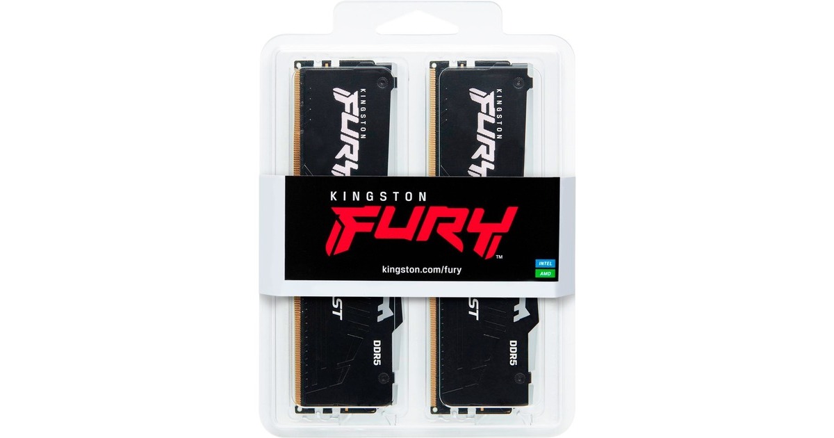 Kingston FURY Beast 6000 32GB(16GB×2枚) Kingston FURY Beast RGB 32 GB DDR5-6000 (2x 16 GB) werkgeheugen