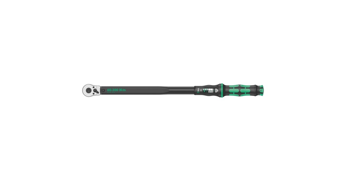 Wera Click-Torque C4 draaimomentsleutel met omschakelratel Zwart/groen