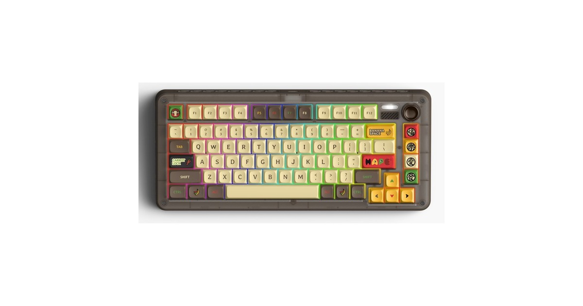 IQUNIX ZX75 Happy Ape Wireless Mechanical Keyboard, gaming