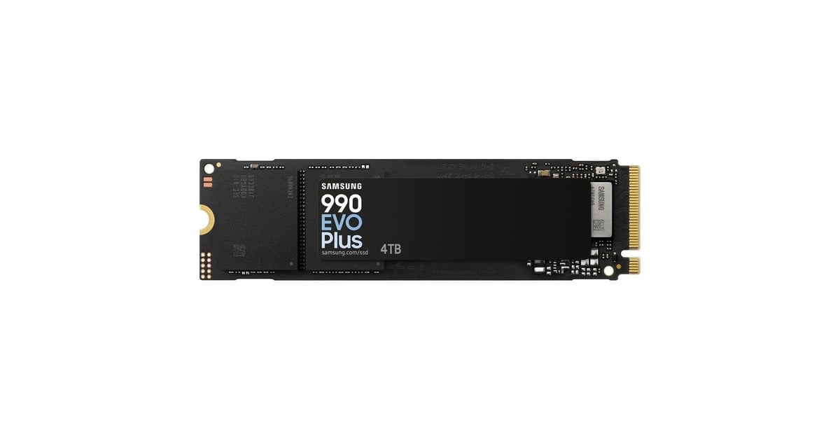 Samsung 990 EVO Plus 4 TB SSD MZ-V9S4T0BW, PCIe 4.0 x4 / 5.0 x2
