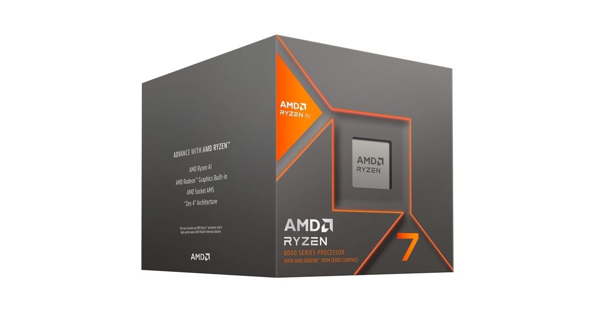 AMD Ryzen 7 8700G, 4,2 GHz (5,1 GHz Turbo Boost) socket AM5