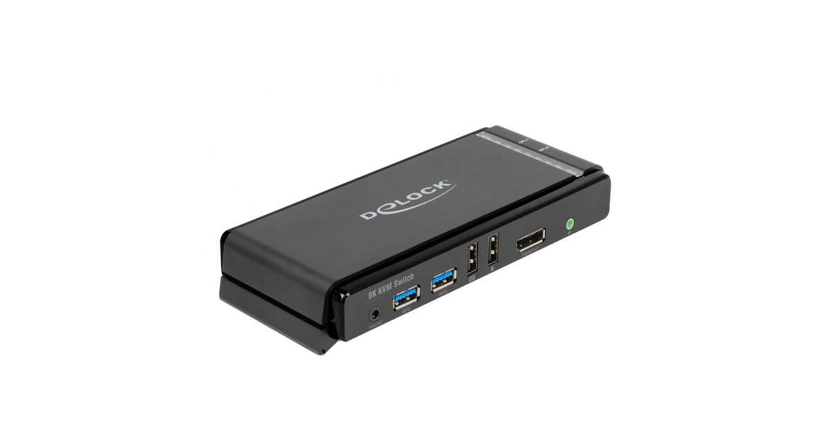 DeLOCK DisplayPort 1.4 KVM Switch, 8K 60Hz, USB 3.2 Gen 1, Audio kvm