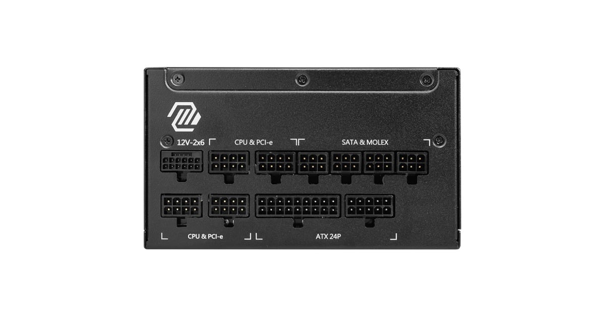 MSI MAG A1250GL PCIE5 modulaire 1250 watt voeding Zwart, 1x 12V