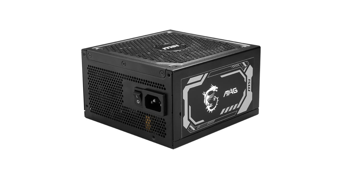 MSI ★ MAG A1250GL PCIE5 ★1250W MSI MAG A1250GL PCIE5 modulaire 1250 watt voeding Zwart, 1x 12V