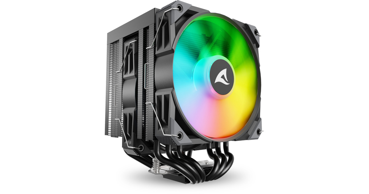Sharkoon A50 RGB, CPU-Kühler schwarz, 120 mm