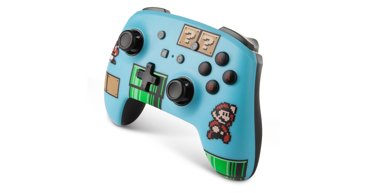 PowerA Enhanced Wireless Controller for Nintendo Switch - SMB3 Blauw