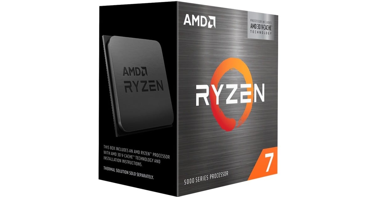 AMD Ryzen 7 5700X3D, 3,0 GHz (4,1 GHz Turbo Boost) socket