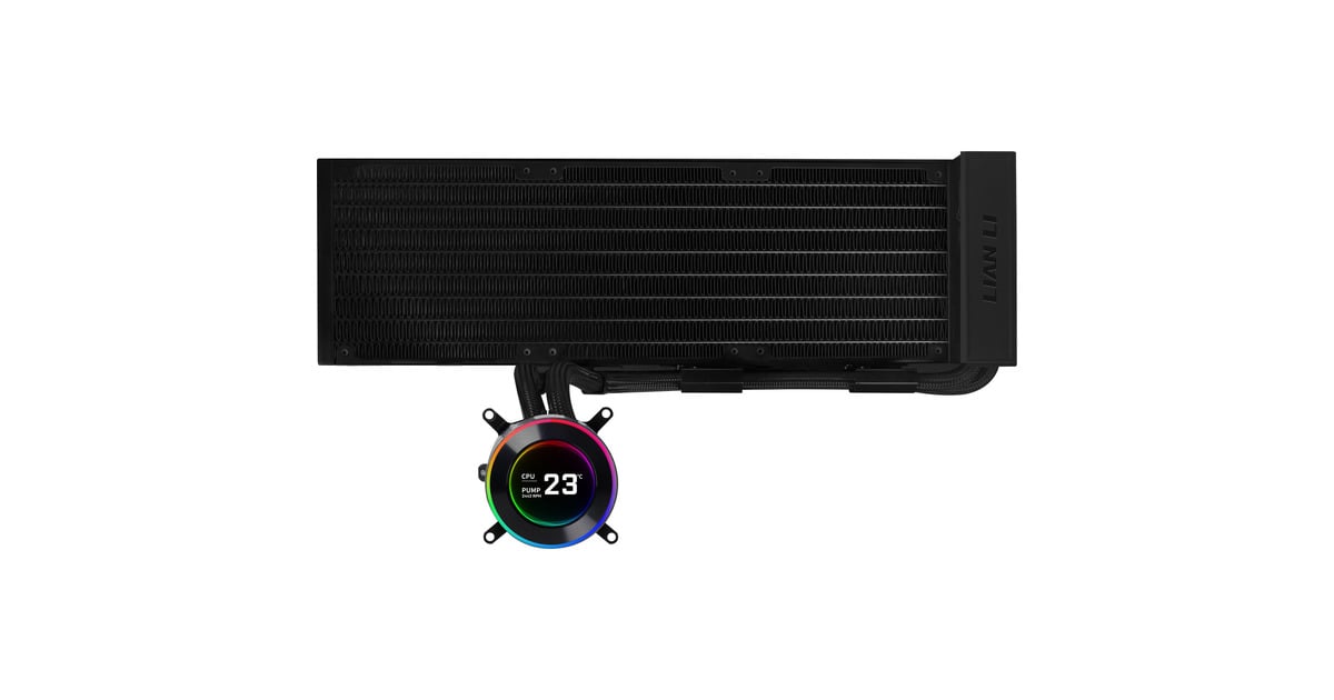 Lian Li HydroShift II LCD-C 360 fanless waterkoeling Zwart