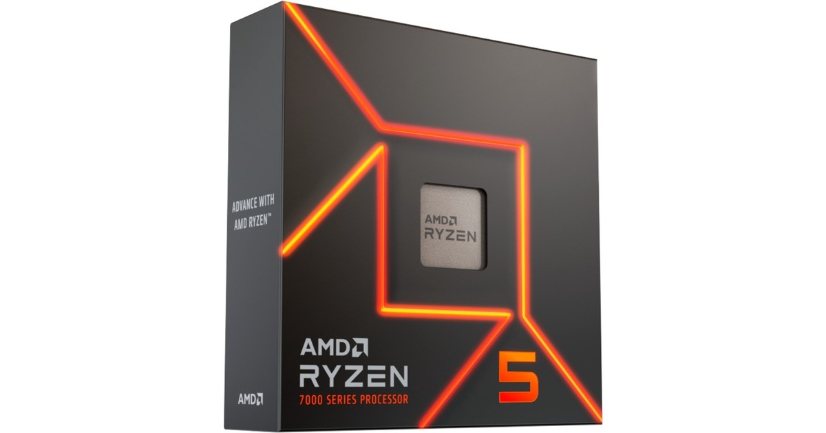 CPU AMD Ryzen5 7600X AM5 AMD Ryzen 5 7600X, 4,7 GHz (5,3 GHz Turbo Boost) socket AM5