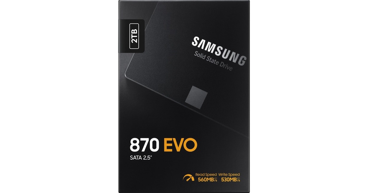 Samsung 870 EVO 2 TB SSD MZ-77E2T0B/EU, SATA/600
