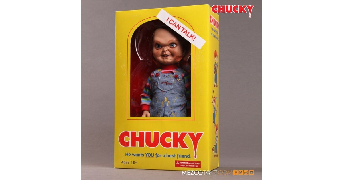 Mezco Toys Child s Play 15 inch Talking Sneering Chucky Doll