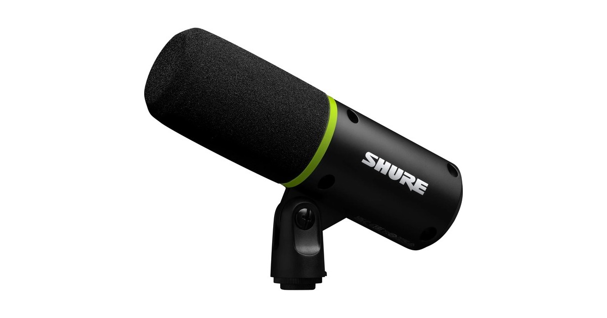 SHURE MV6 USB gaming microfoon Zwart/groen