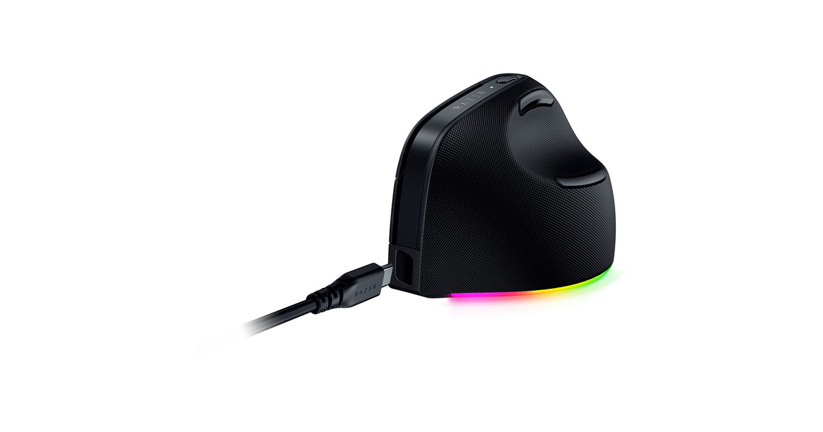 Razer Pro Click V2 Vertical gaming muis Zwart, Tot 30.000 Dpi, USB-C ...