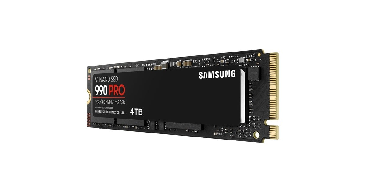 Samsung 990 PRO 4 TB SSD MZ-V9P4T0BW, PCIe Gen 4.0 x4, NVMe 2.0