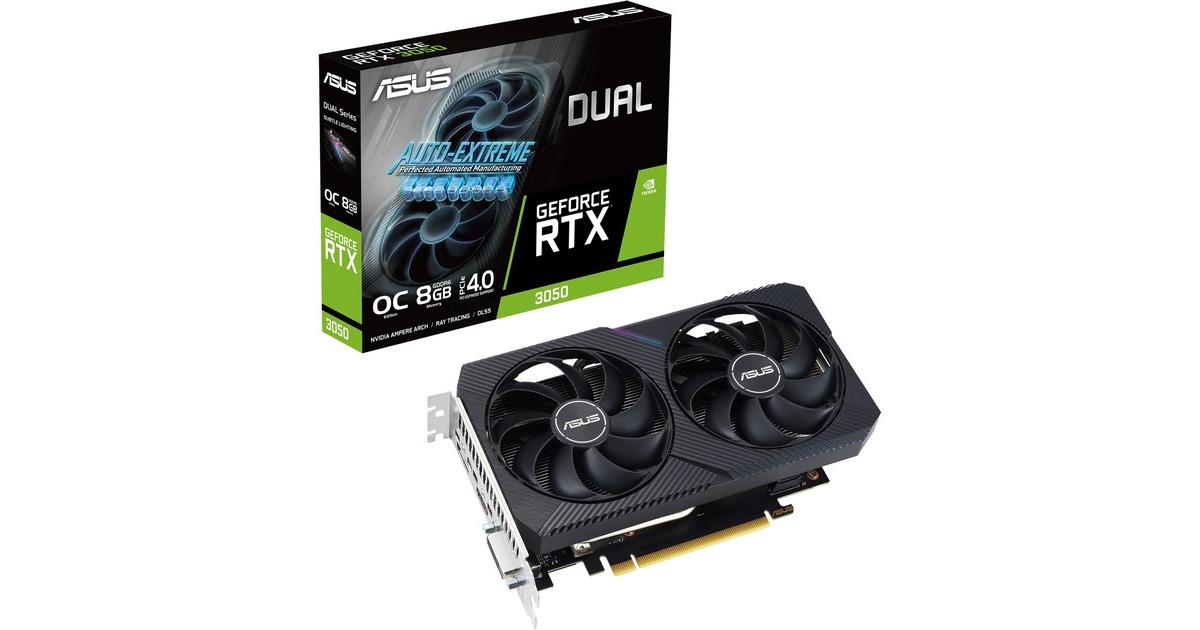 ASUS GeForce RTX 3050 DUAL V2 8GB GDDR6 grafische kaart Lite Hash