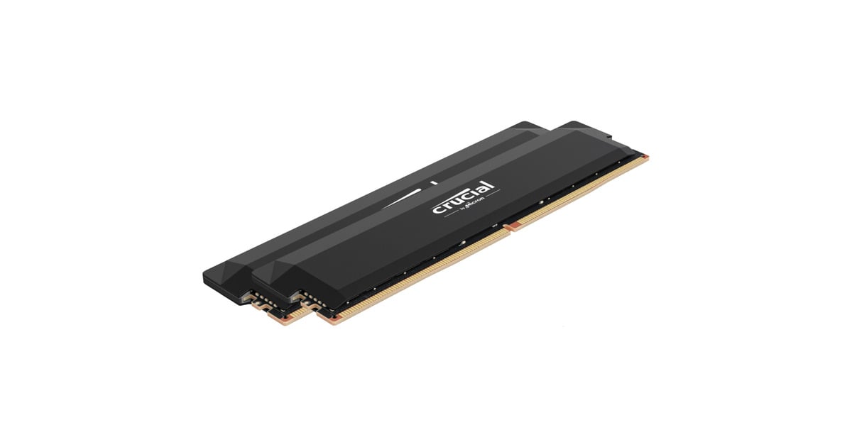 Crucial PRO OC 32 GB DDR5-6000 (2x 16 GB) werkgeheugen Zwart