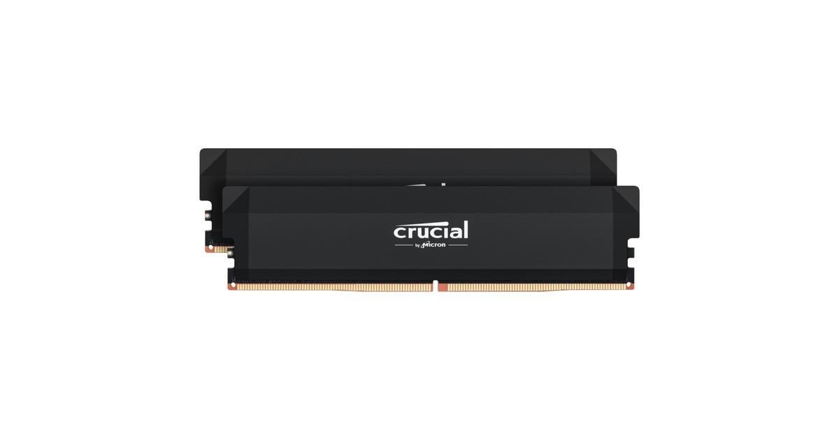 Crucial PRO OC 32 GB DDR5-6000 (2x 16 GB) werkgeheugen Zwart