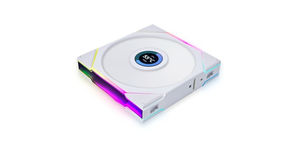 Lian Li UNI FAN TL 140 LCD RGB case fan Wit, 140 x 144 x 28 mm