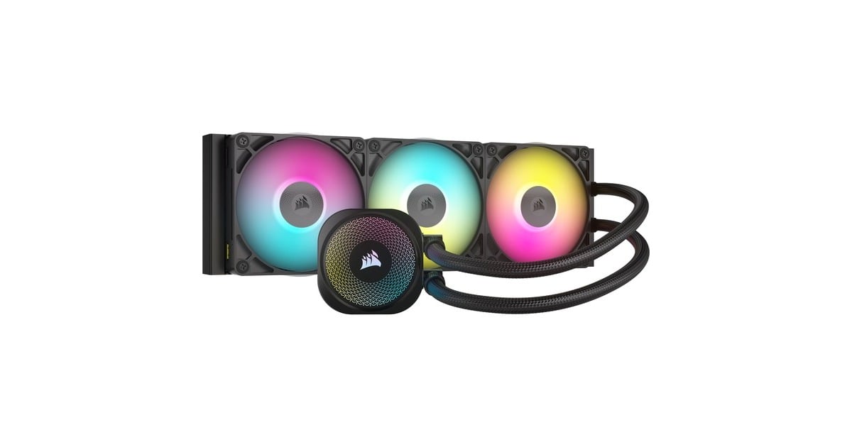 Corsair iCUE LINK TITAN 360 RX RGB waterkoeling Zwart, 4-pins PWM