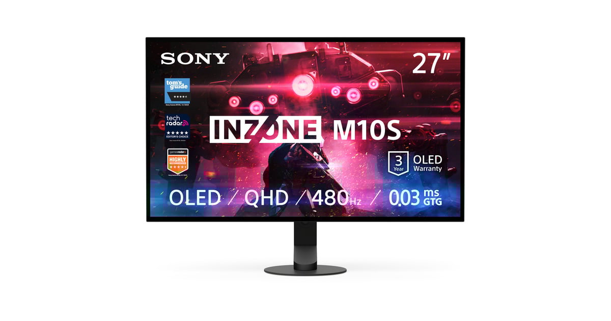 INZONE　SONY M10S 27インチ OLED モニター INZONE M10S | 68,6 cm (27 inch) QHD 480 Hz OLED-gamemonitor