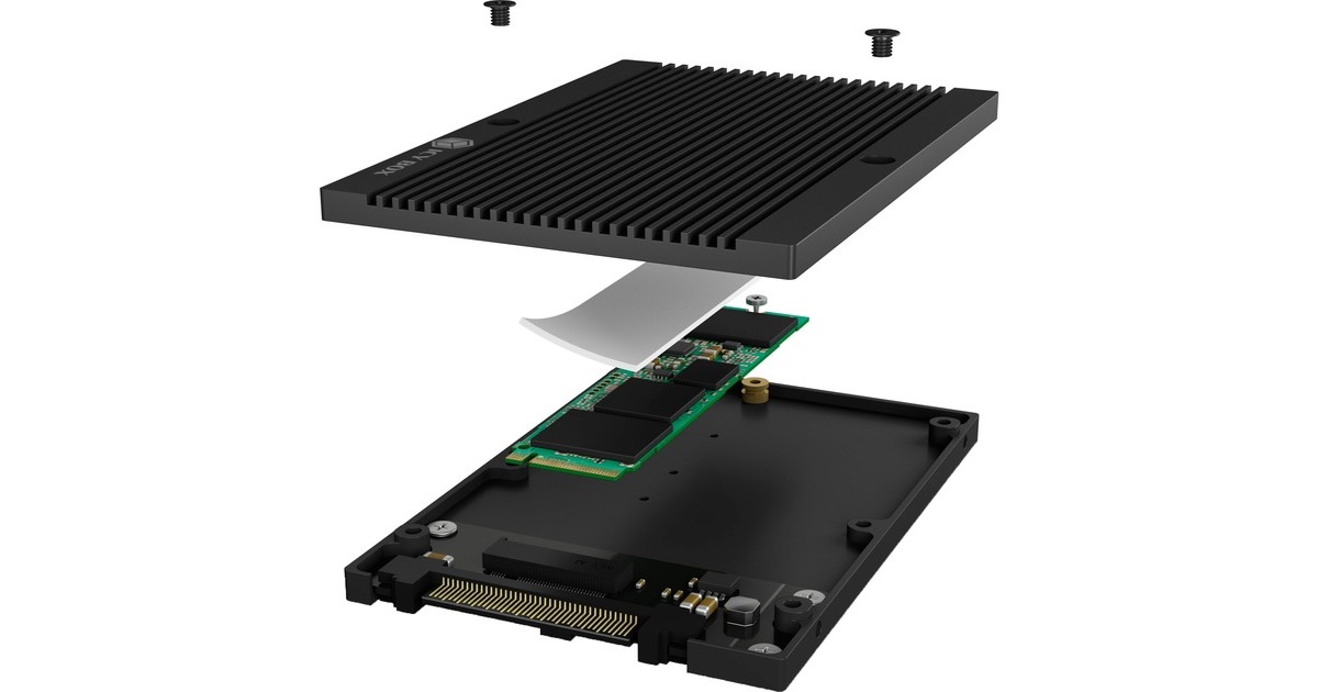 Icy Box IB-2217aStS wisselframe voor 2,5 (6,35 cm) HDD/SSD voor 1x 3,5 schacht, SATA III, afsluitbaar, trillingsbescherming, draagloos (zwart