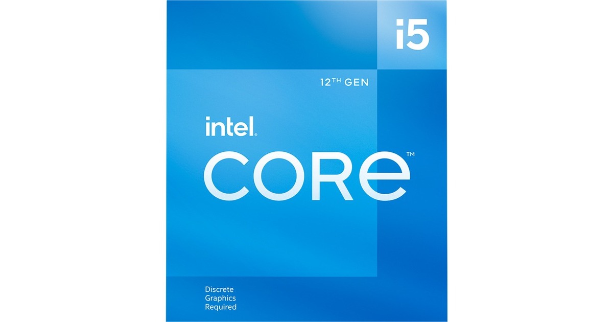 Intel® Core i5-12400F, 2,5 GHz (4,4 GHz Turbo Boost) socket 1700