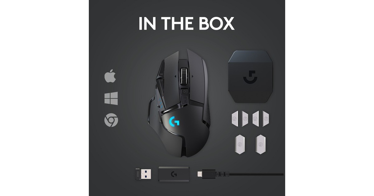 Logitech g502 lightspeed discount wireless gaming mouse