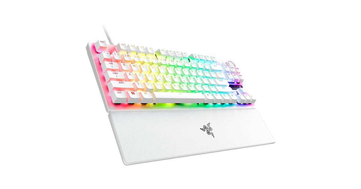 Razer Huntsman V3 Pro TKL - White, gaming toetsenbord Wit Razer Huntsman V3 Pro TKL - White, gaming toetsenbord Wit