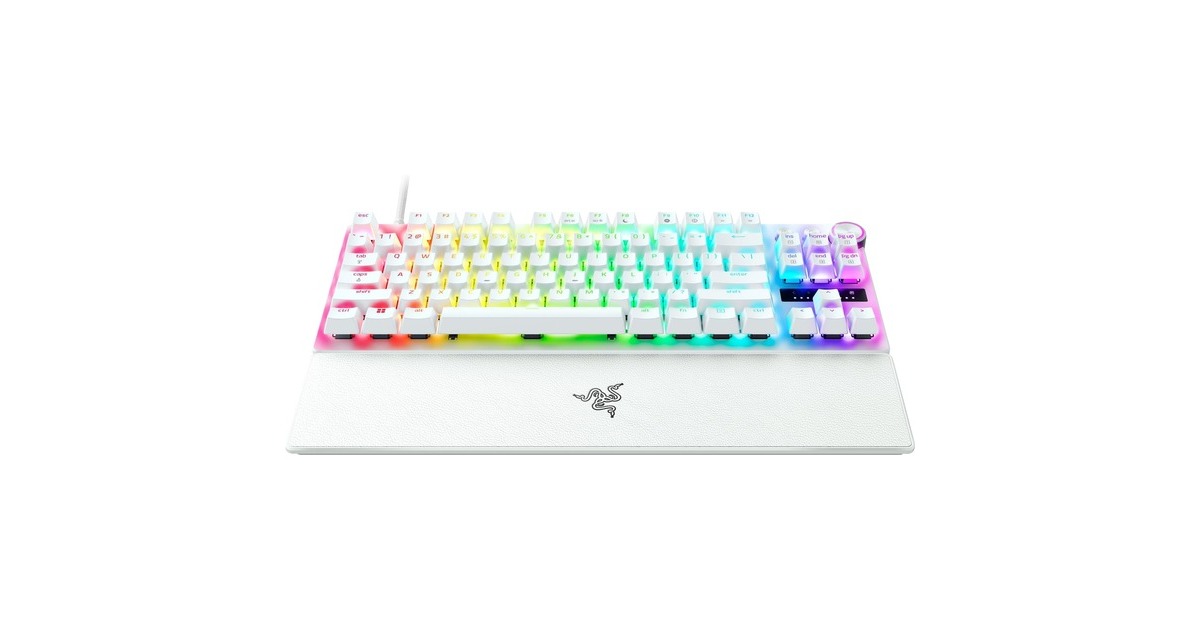 Razer Huntsman V3 Pro TKL, gaming toetsenbord Wit, US lay-out