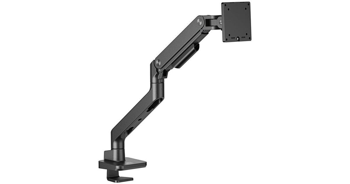 ACT Connectivity Monitorarm office premium, gasveer, 1 monitor Zwart
