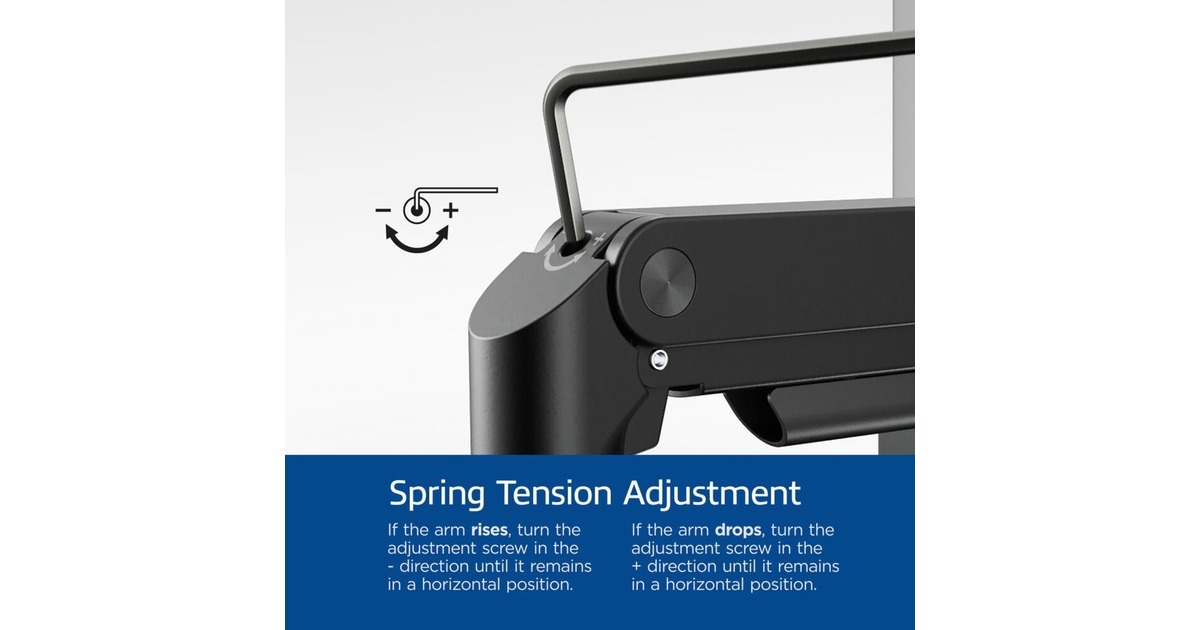 ACT Connectivity Monitorarm office premium, gasveer, 1 monitor Zwart
