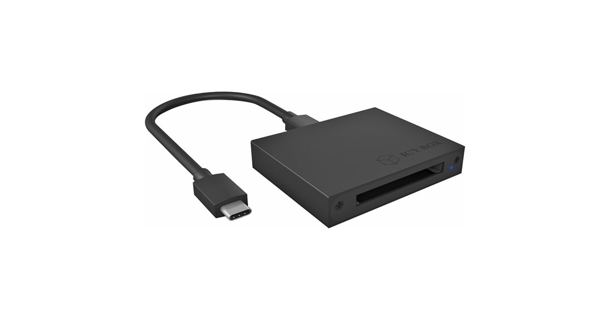 ICY BOX IBCR402C31 card reader kaartlezer Zwart, USBC 3.2 (10 Gbit/s)